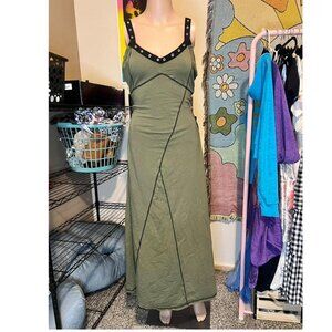 Punk Grunge Corset Style Maxi Dress